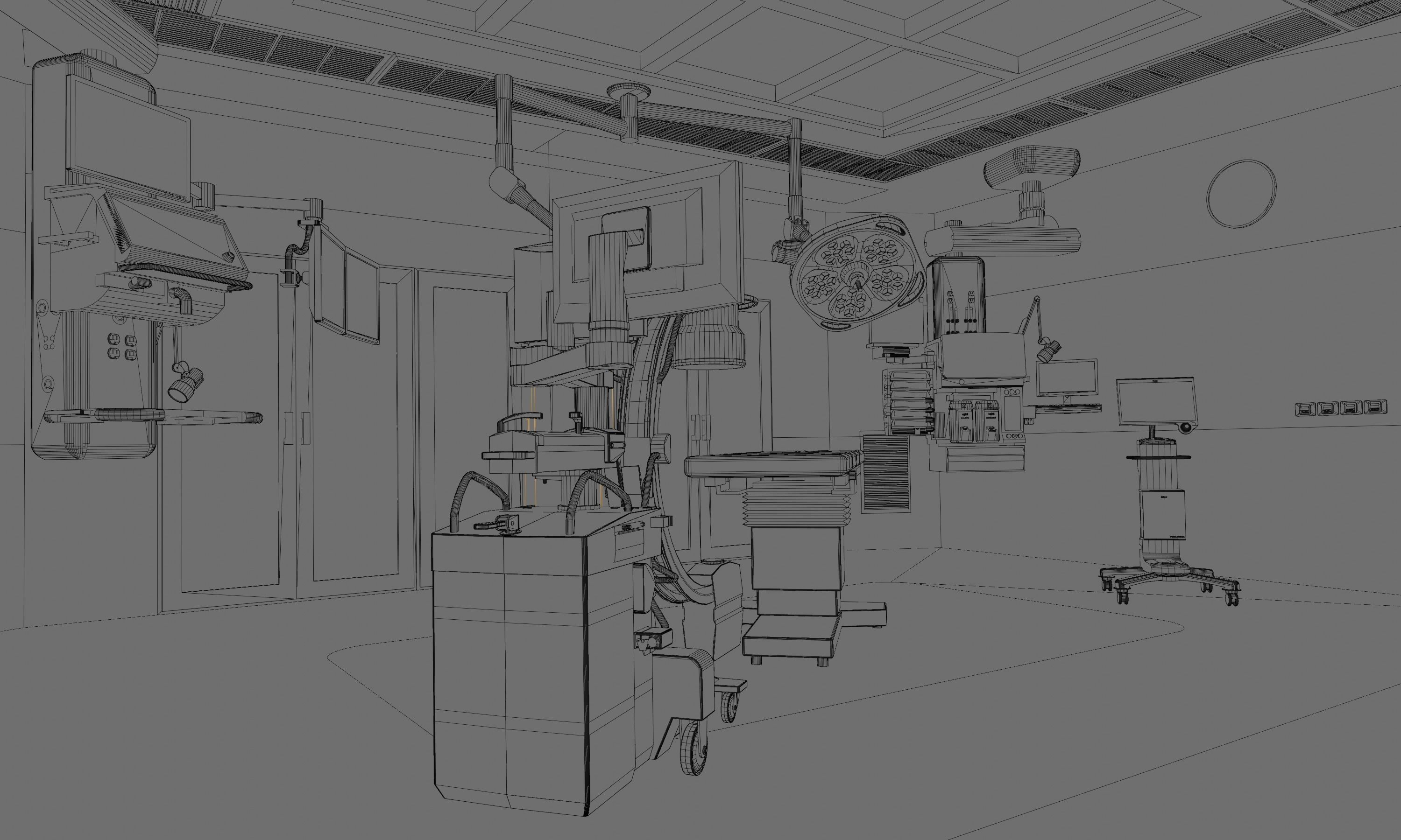 Medical Center-Complete Project -2d Plans - 3d Model Set 3D Model Collection_51