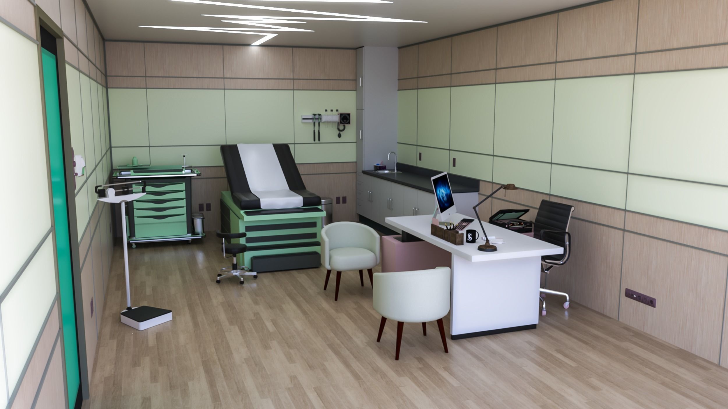 Medical Center-Complete Project -2d Plans - 3d Model Set 3D Model Collection_11