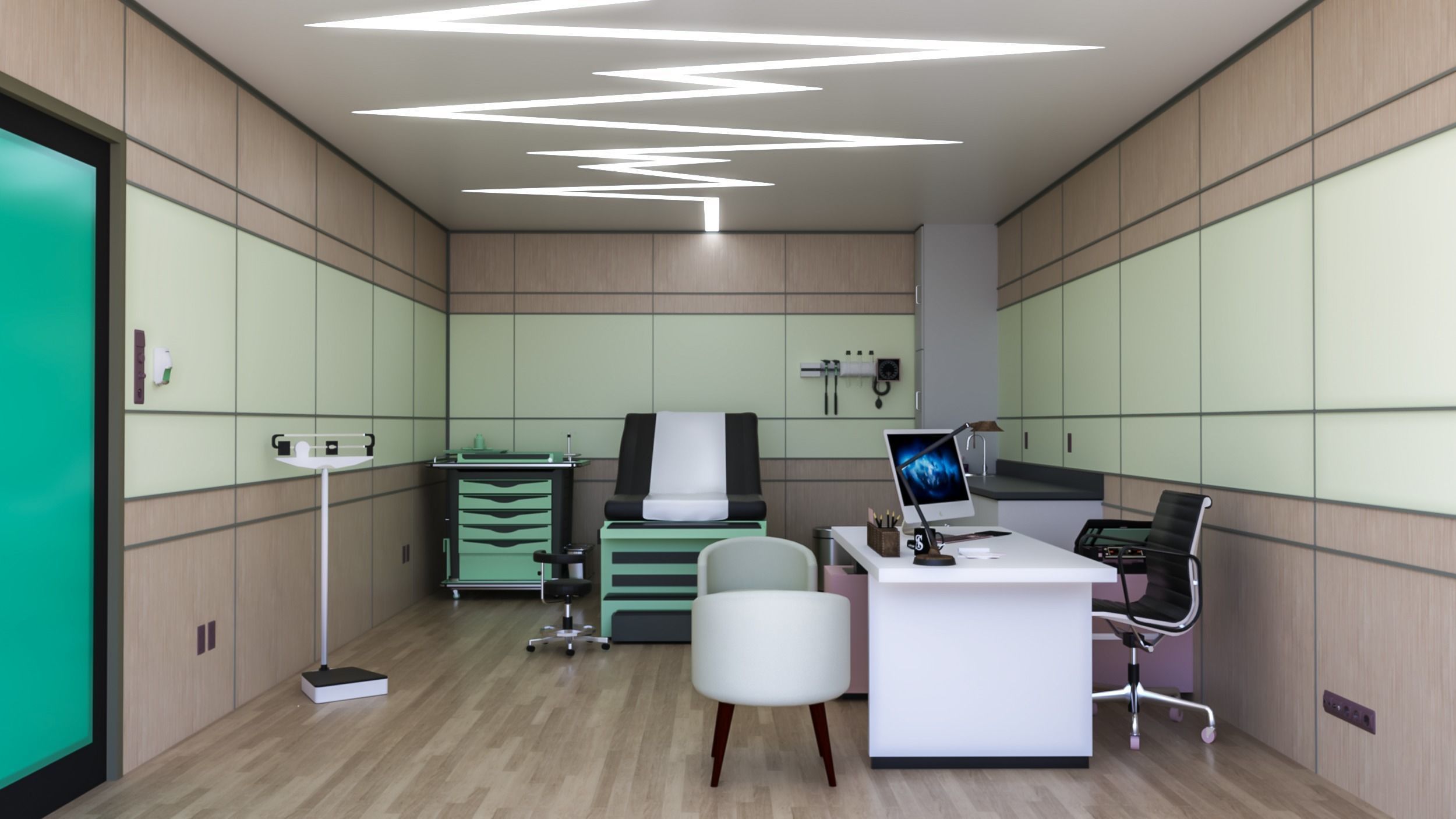 Medical Center-Complete Project -2d Plans - 3d Model Set 3D Model Collection_10