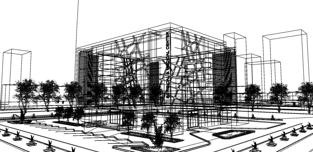 Medical Center-Complete Project -2d Plans - 3d Model Set 3D Model Collection_6