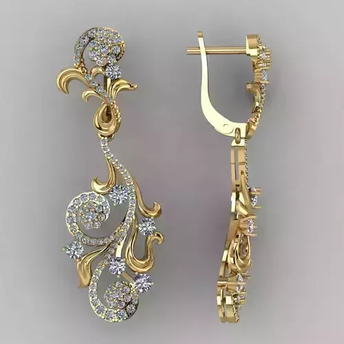 earrings winter patterns