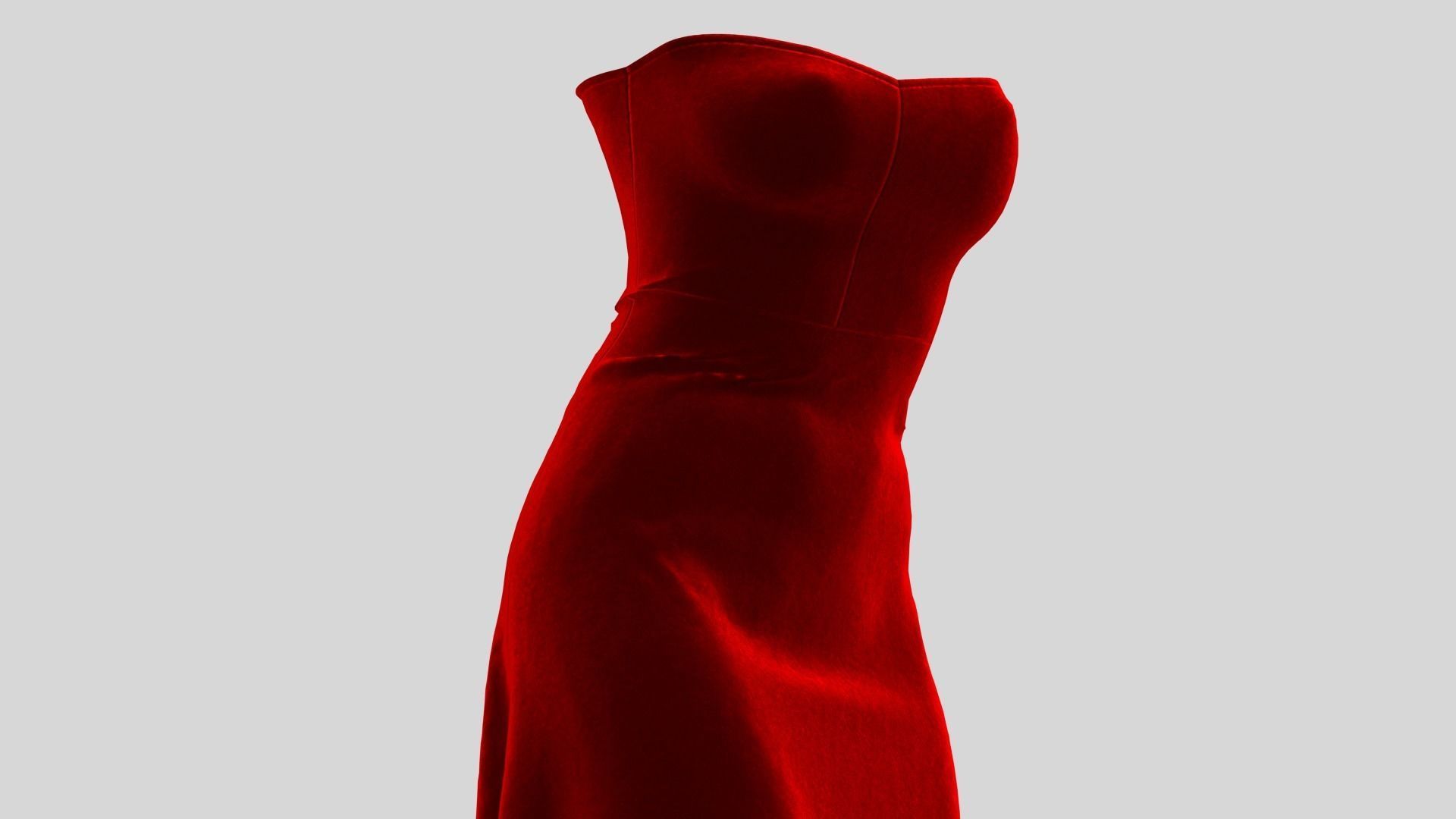Collection Of Dresses 3D model_2