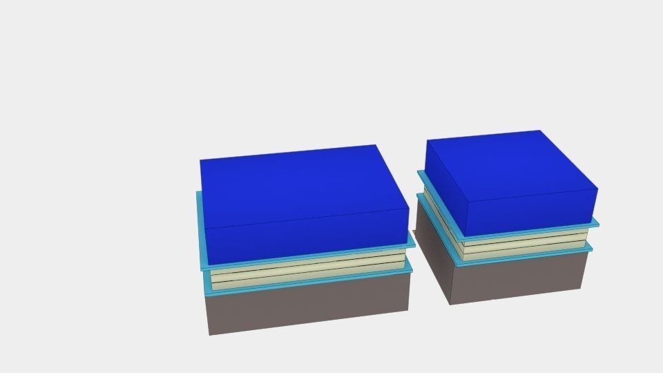 Cinema Building Low-poly 3D model_2