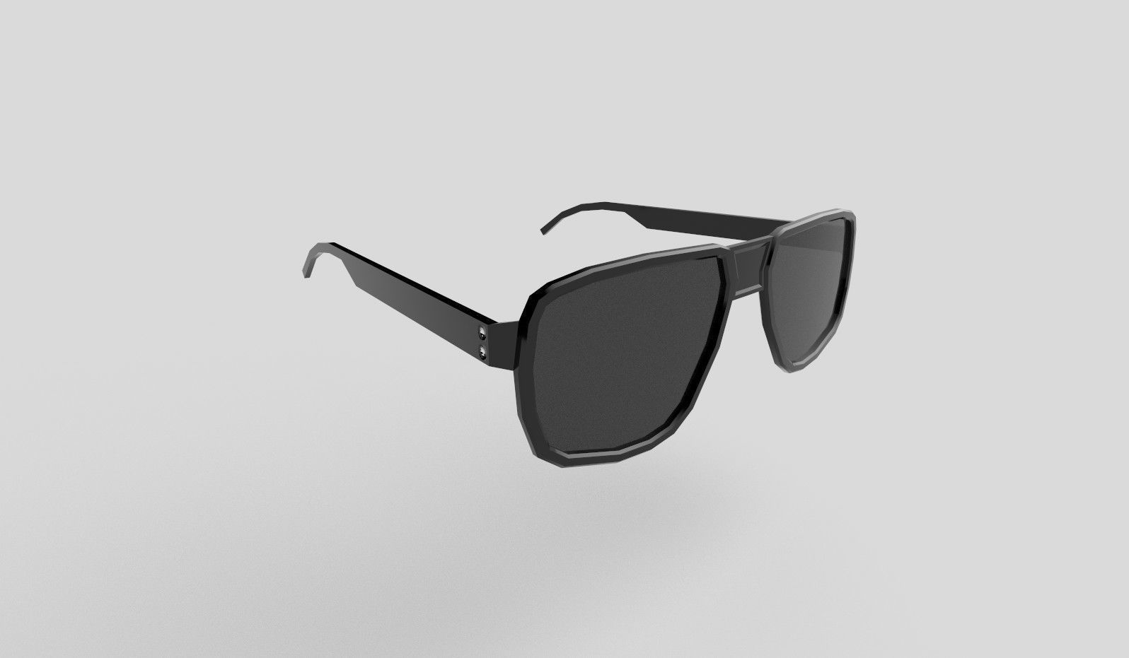 Sunglasses pair of Low-poly 3D model_5