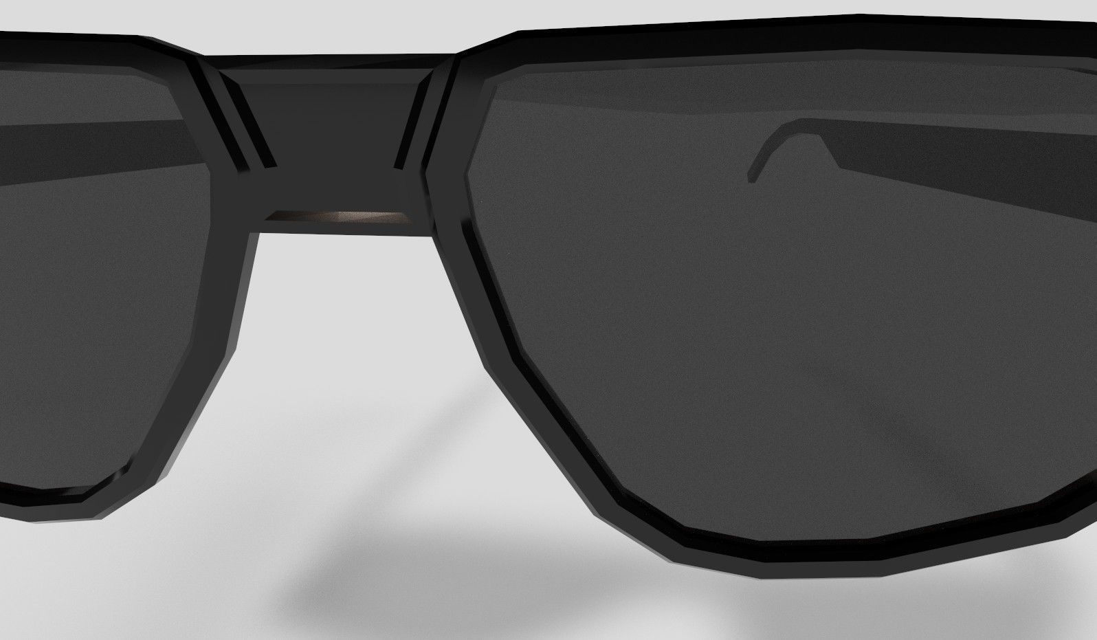 Sunglasses pair of Low-poly 3D model_6