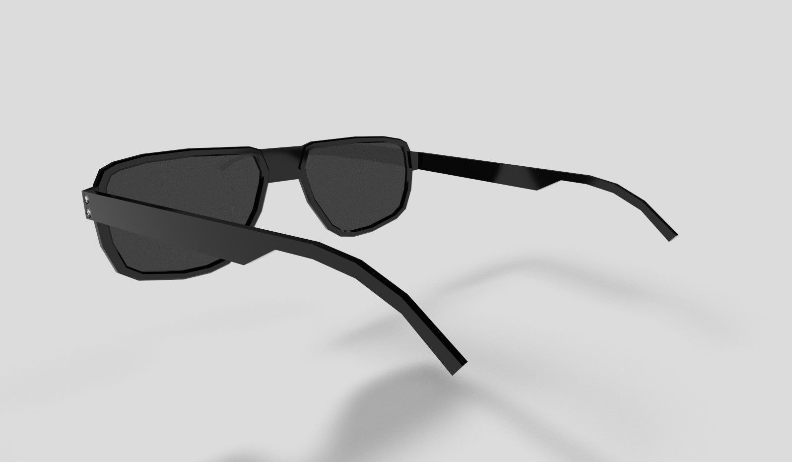Sunglasses pair of Low-poly 3D model_1