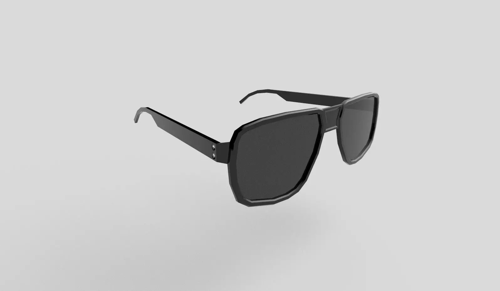 Sunglasses pair of Low-poly 3D model_0