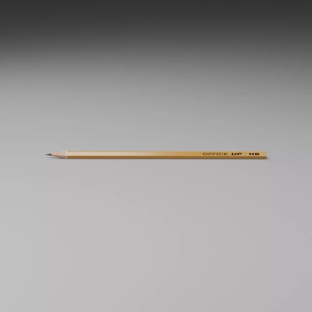 Simple pencil 3D model