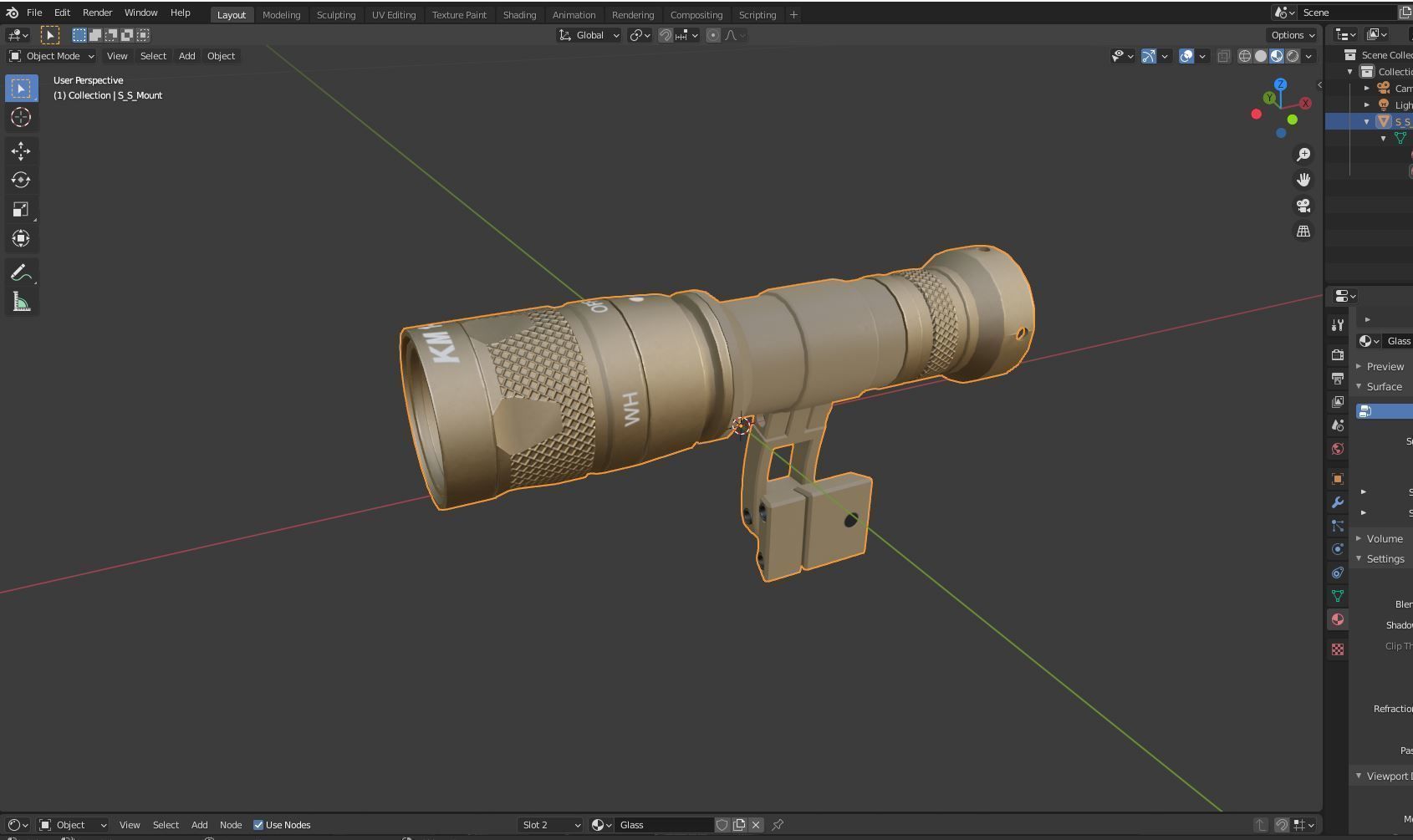 S And S PRECISION M AX MOUNT Low Poly PBR 3D Model  Low-poly 3D model_3