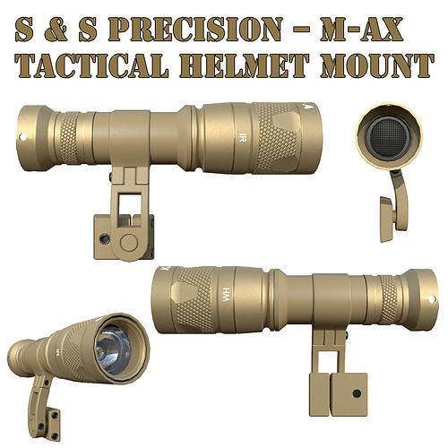 S And S PRECISION M AX MOUNT Low Poly PBR 3D Model  Low-poly 3D model