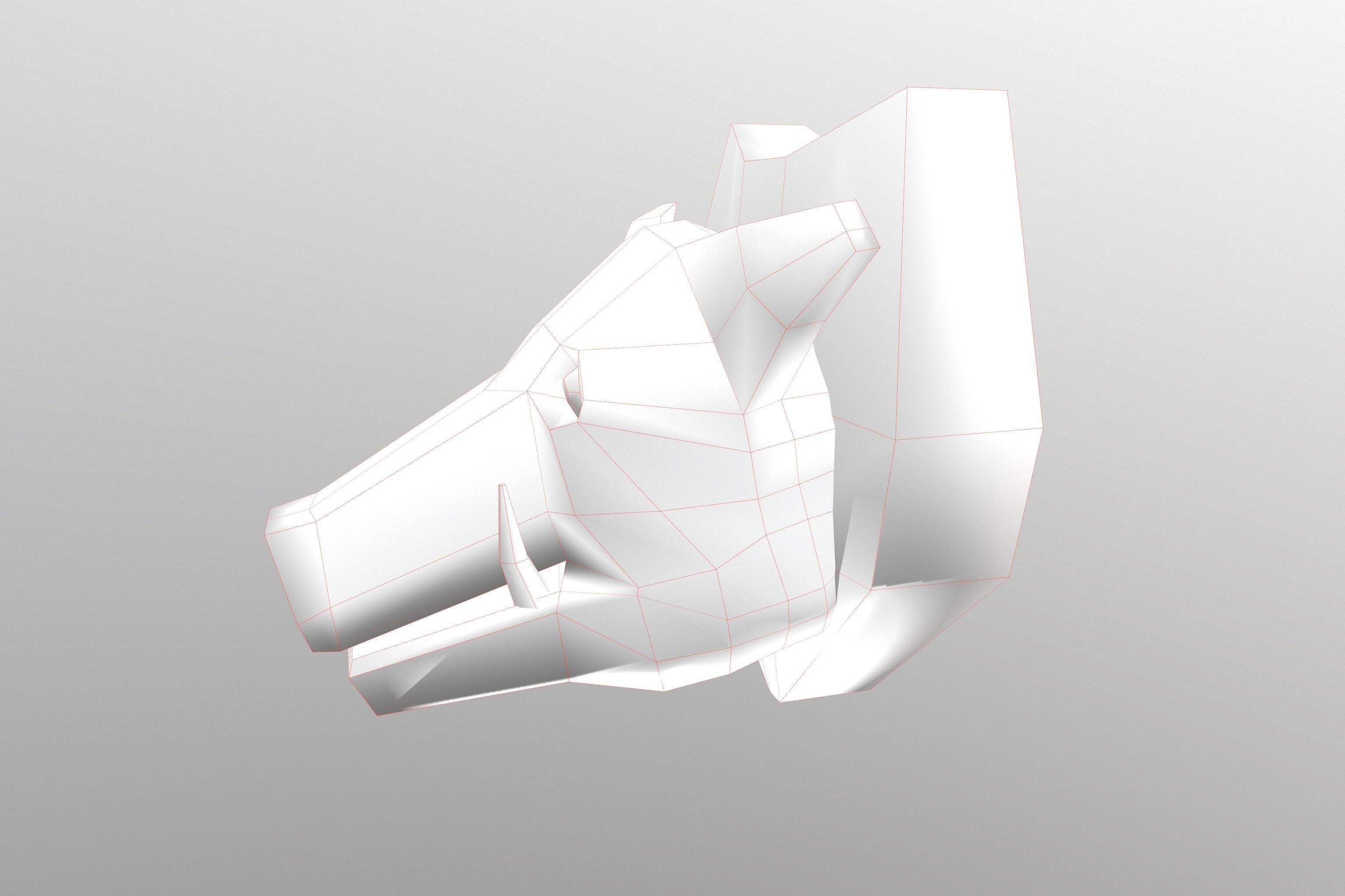 Boar Head 3D model_9