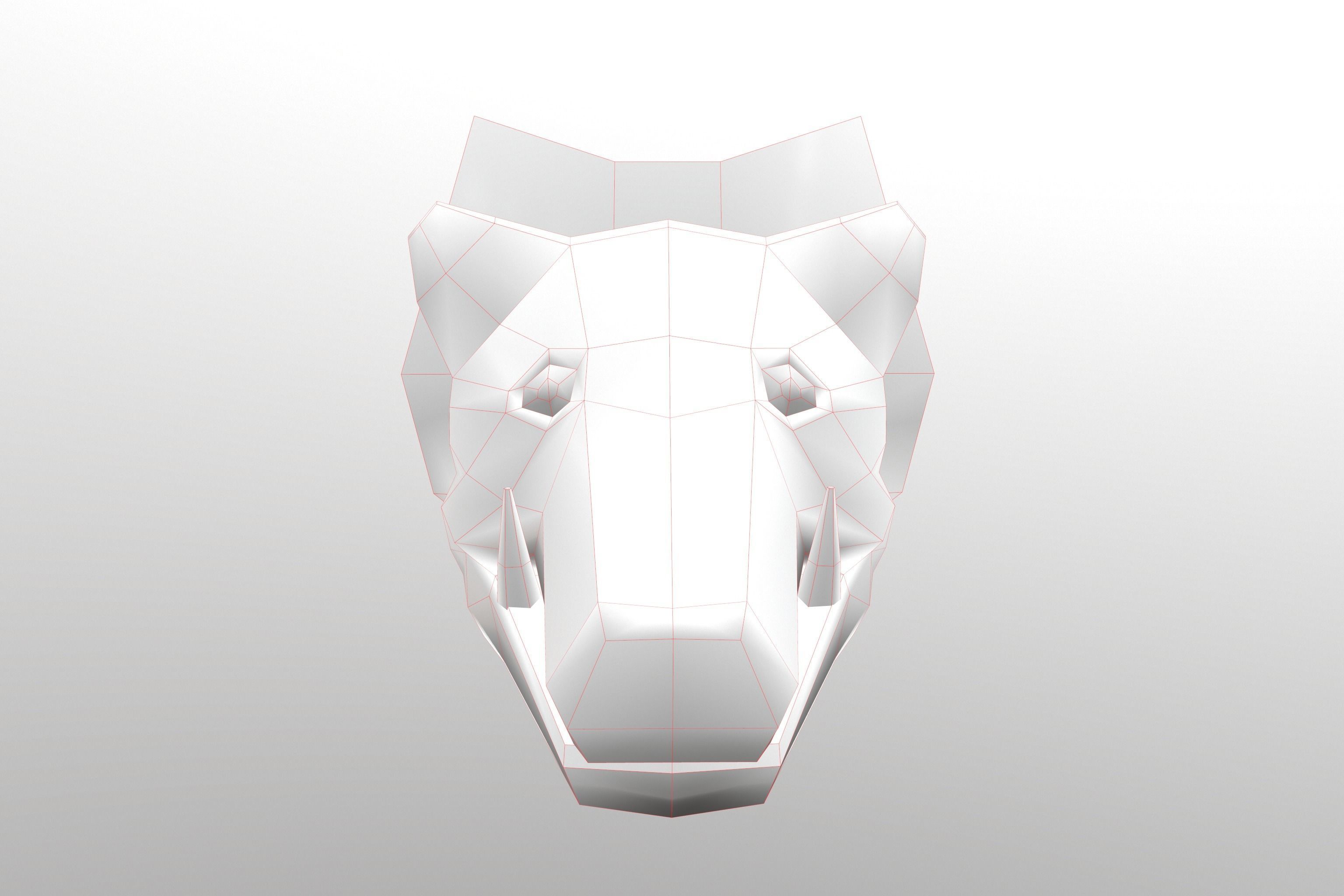 Boar Head 3D model_8