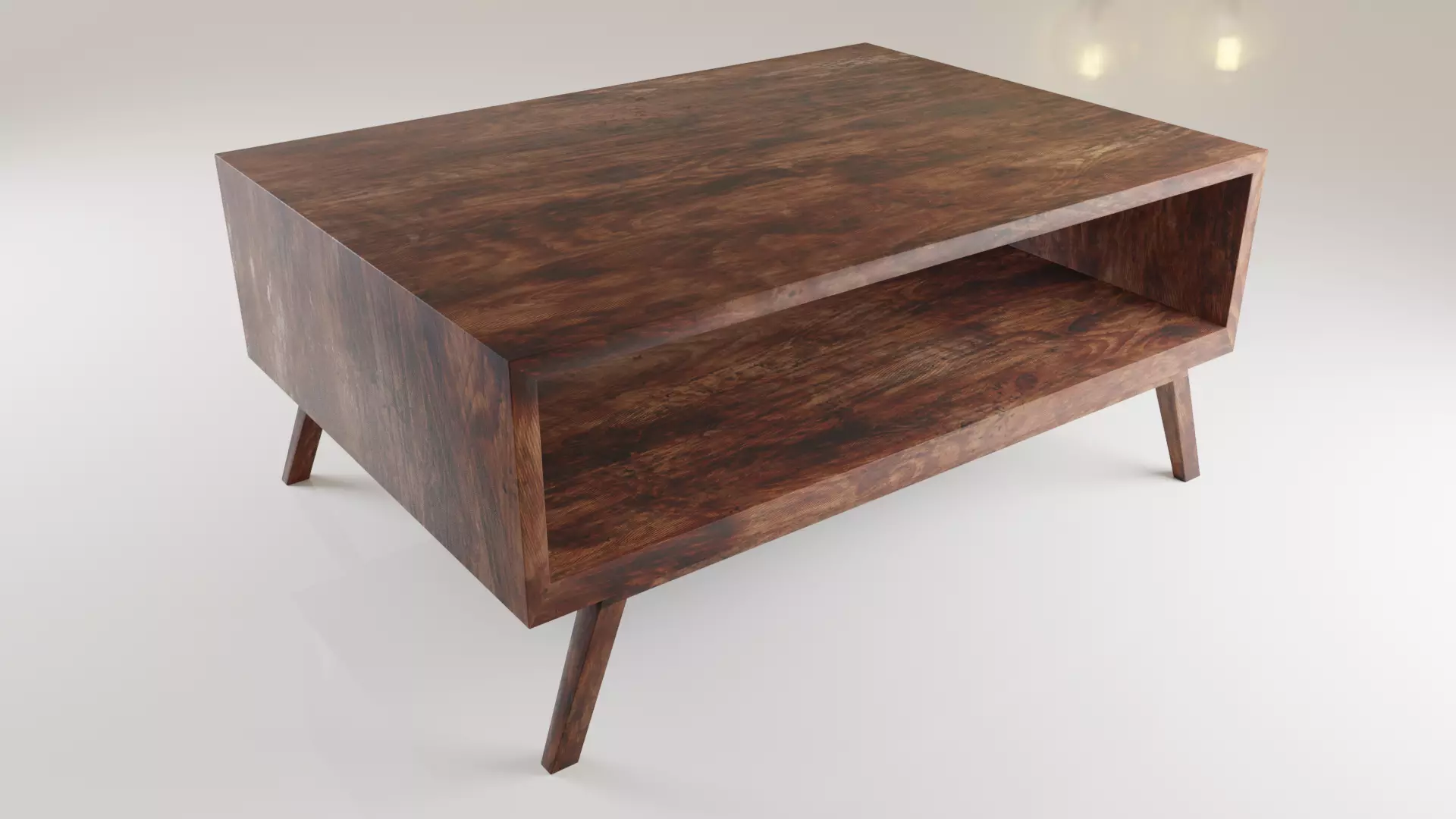 Coffee Table Classic 3 Low-poly 3D model_0