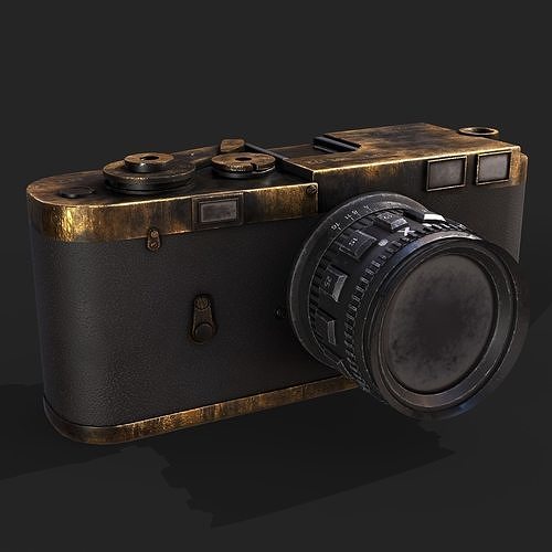 Vintange Camera Low-poly 3D model