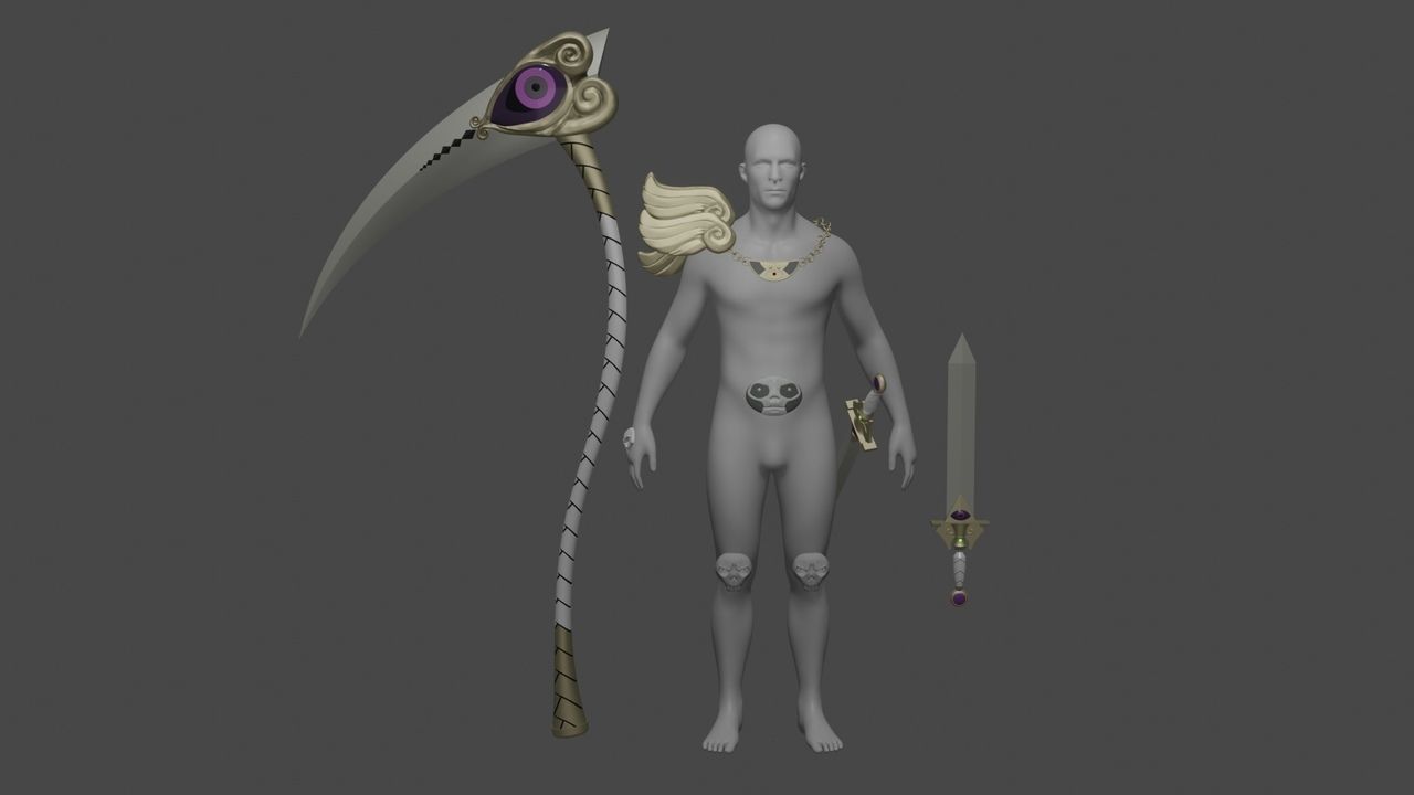 Hades Thanatos cosplay kit 3D print model_3