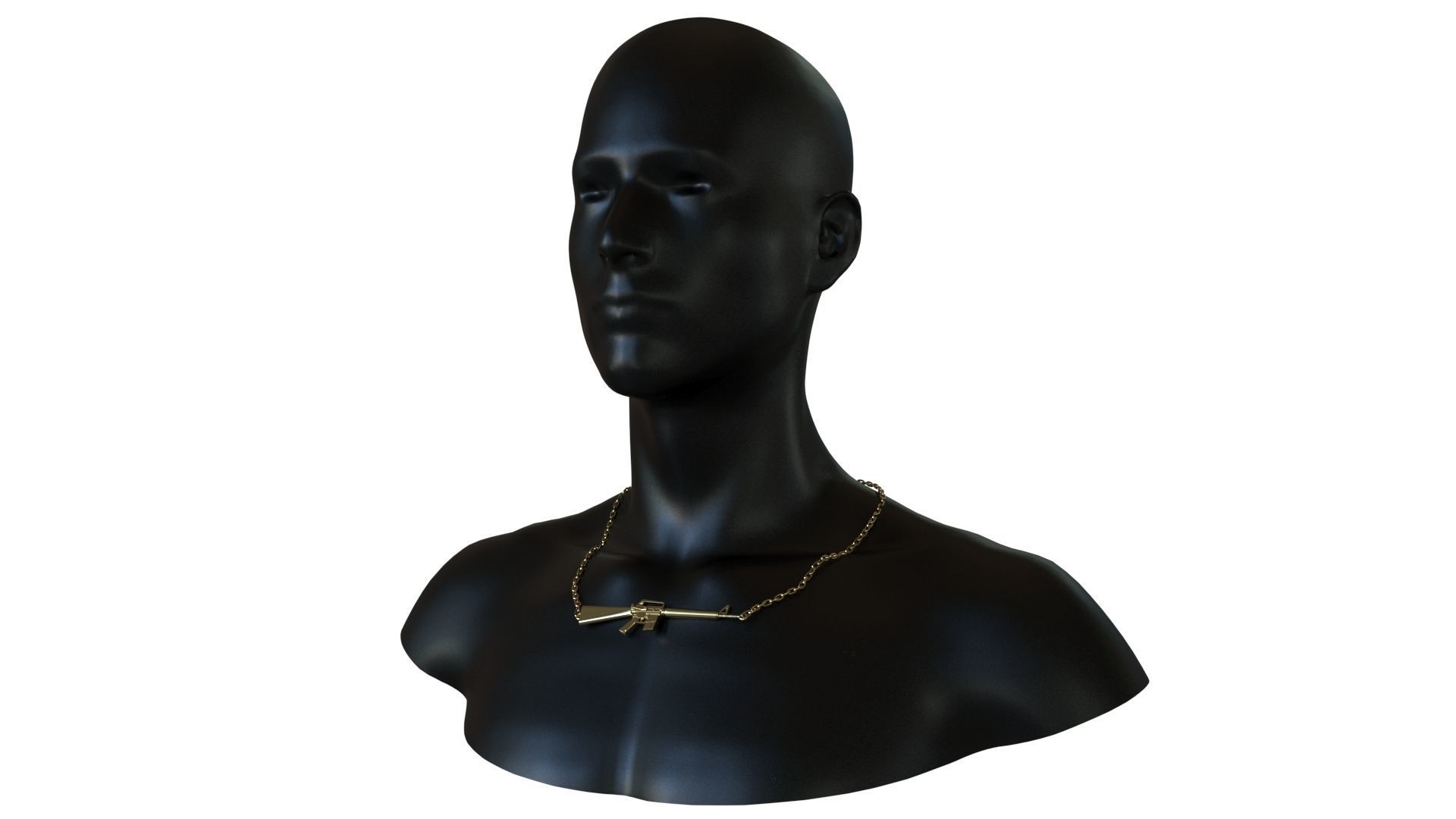 M16 Pendant  3D print model_1