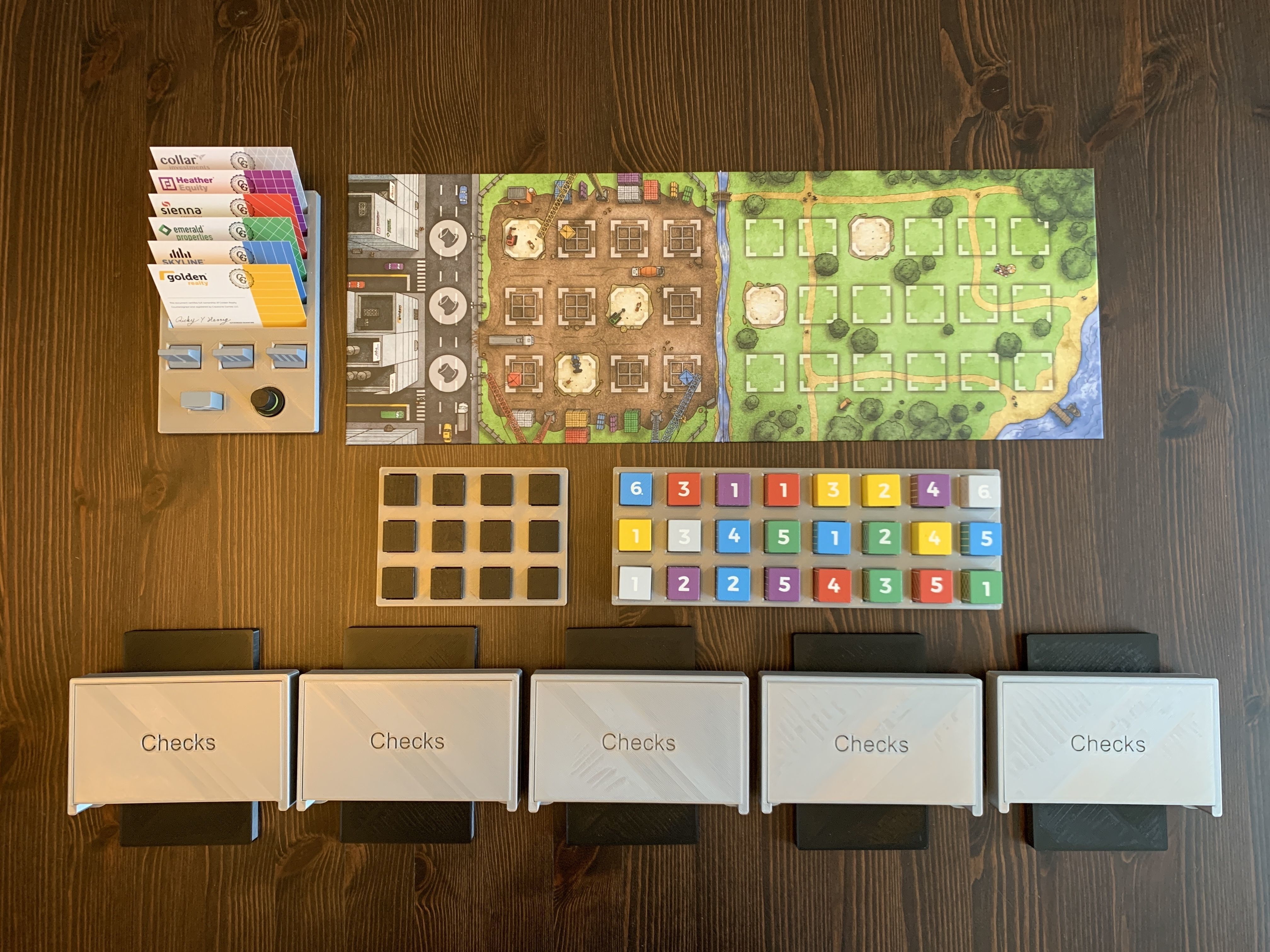 The Estates Board Game Organizer Insert 3D print model_2