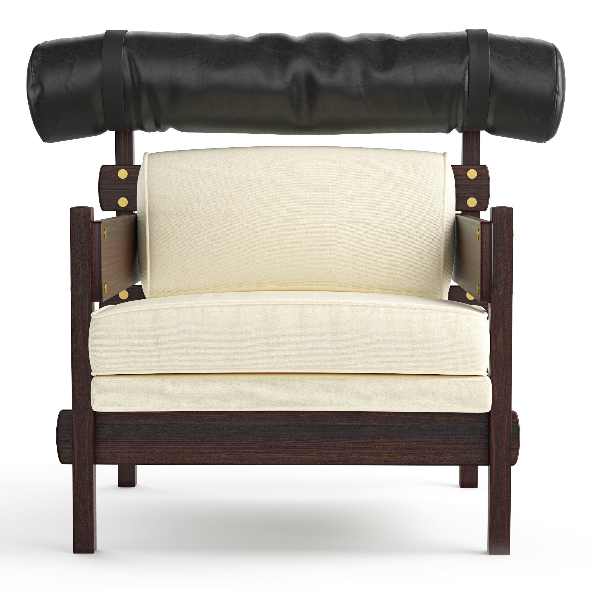 Armchair Sergio Rodrigues Tonico 3D model_2
