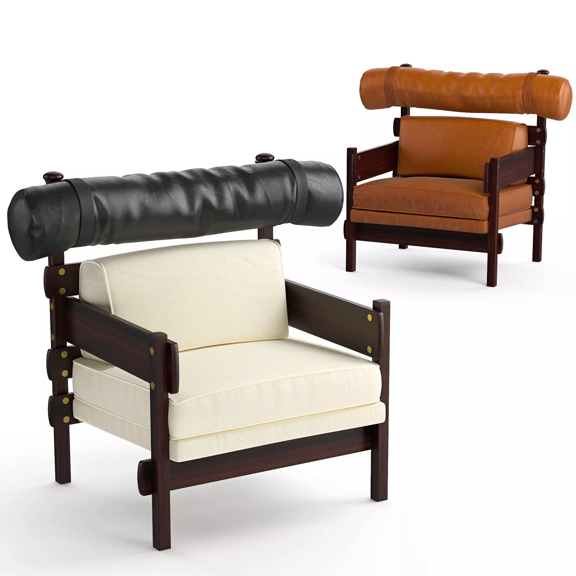 Armchair Sergio Rodrigues Tonico 3D model_0
