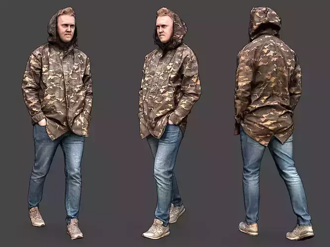 Stylized Man Character 3D model