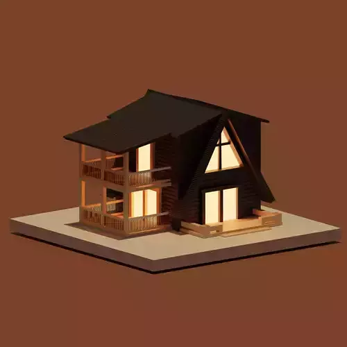 Low poly house