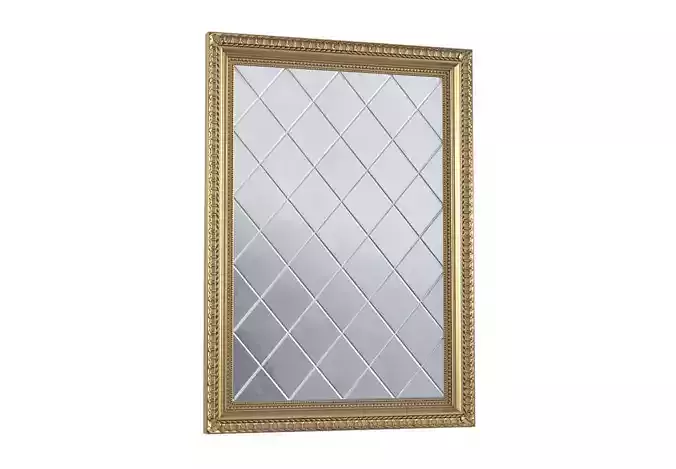 Aged Beveled Accent mirror