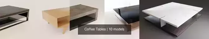 Coffee Tables 3D Model Collection