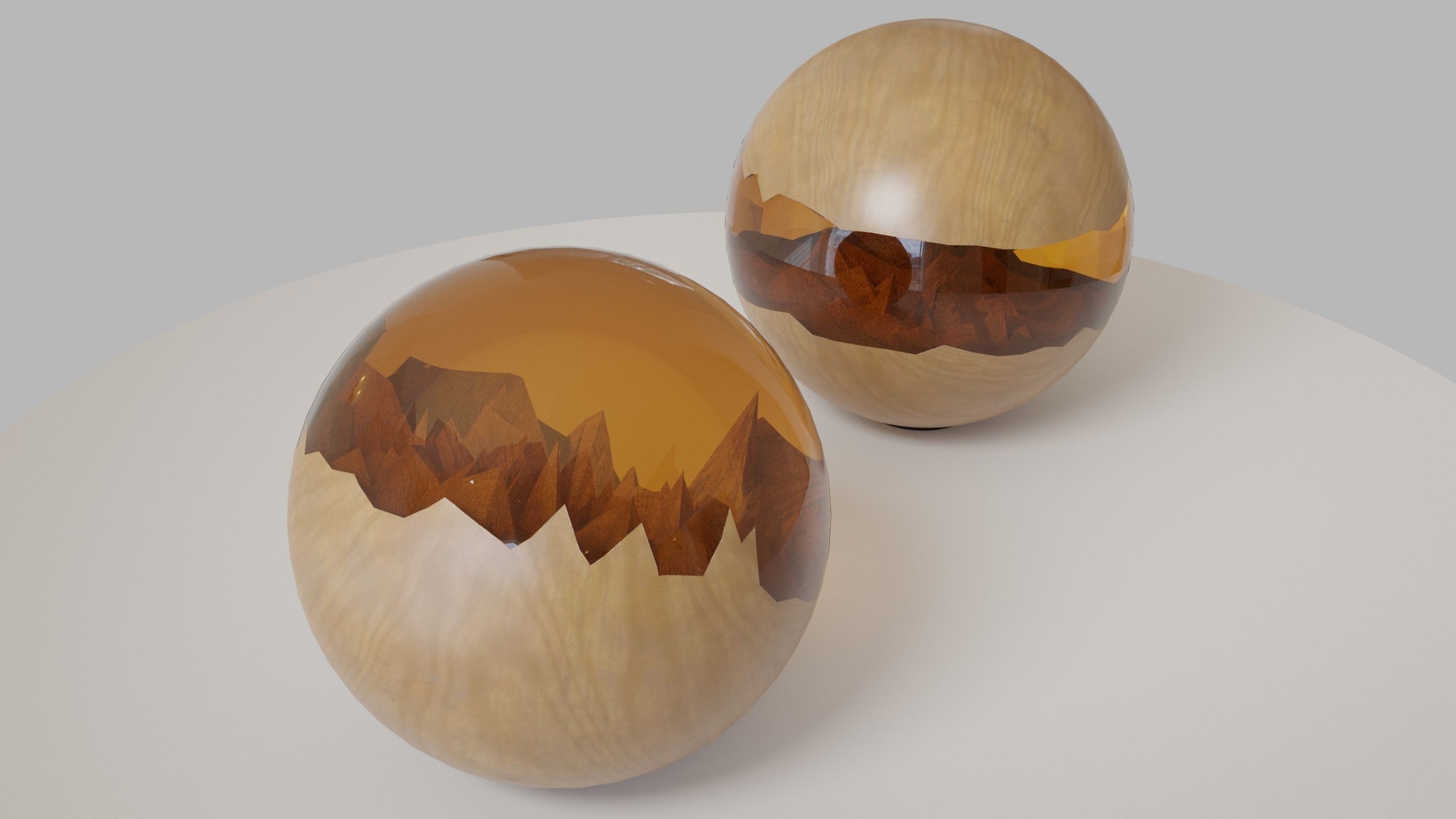 Hybrid spheres 3D model_4