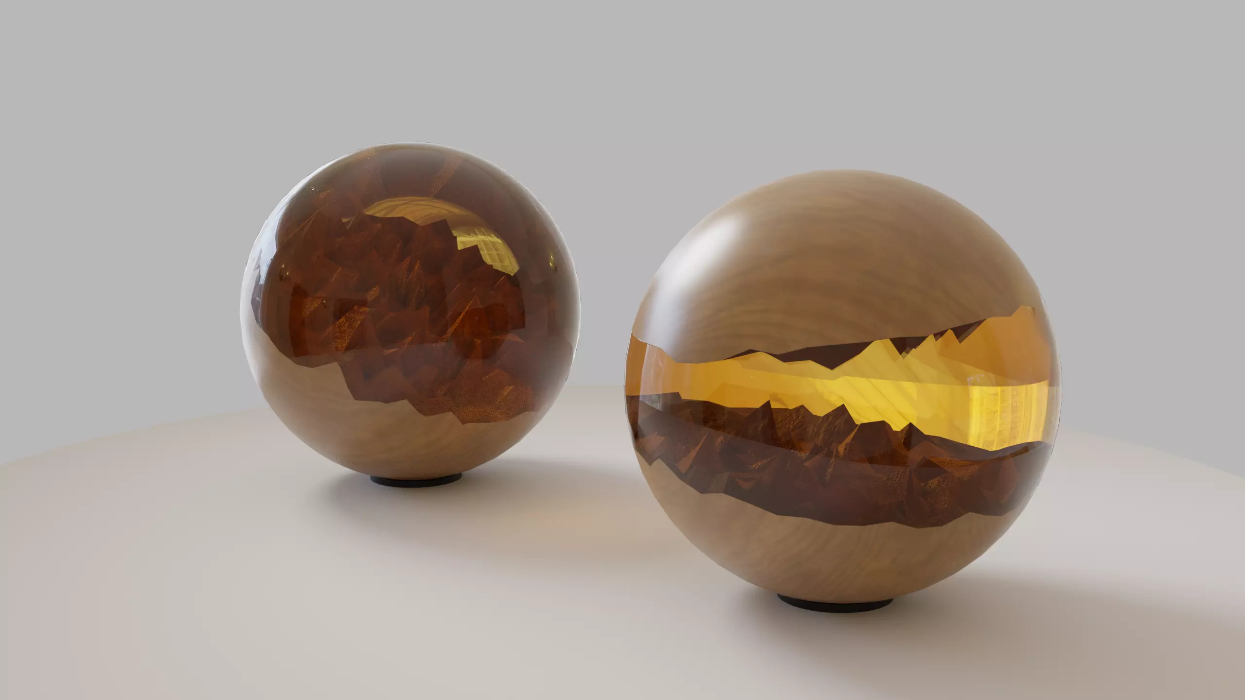 Hybrid spheres 3D model_0
