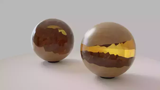 Hybrid spheres 3D model