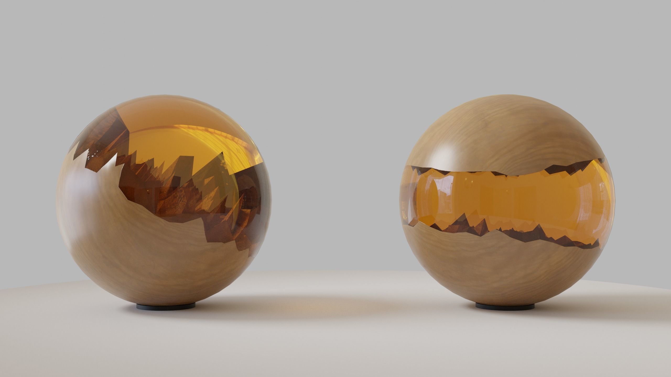 Hybrid spheres 3D model_1