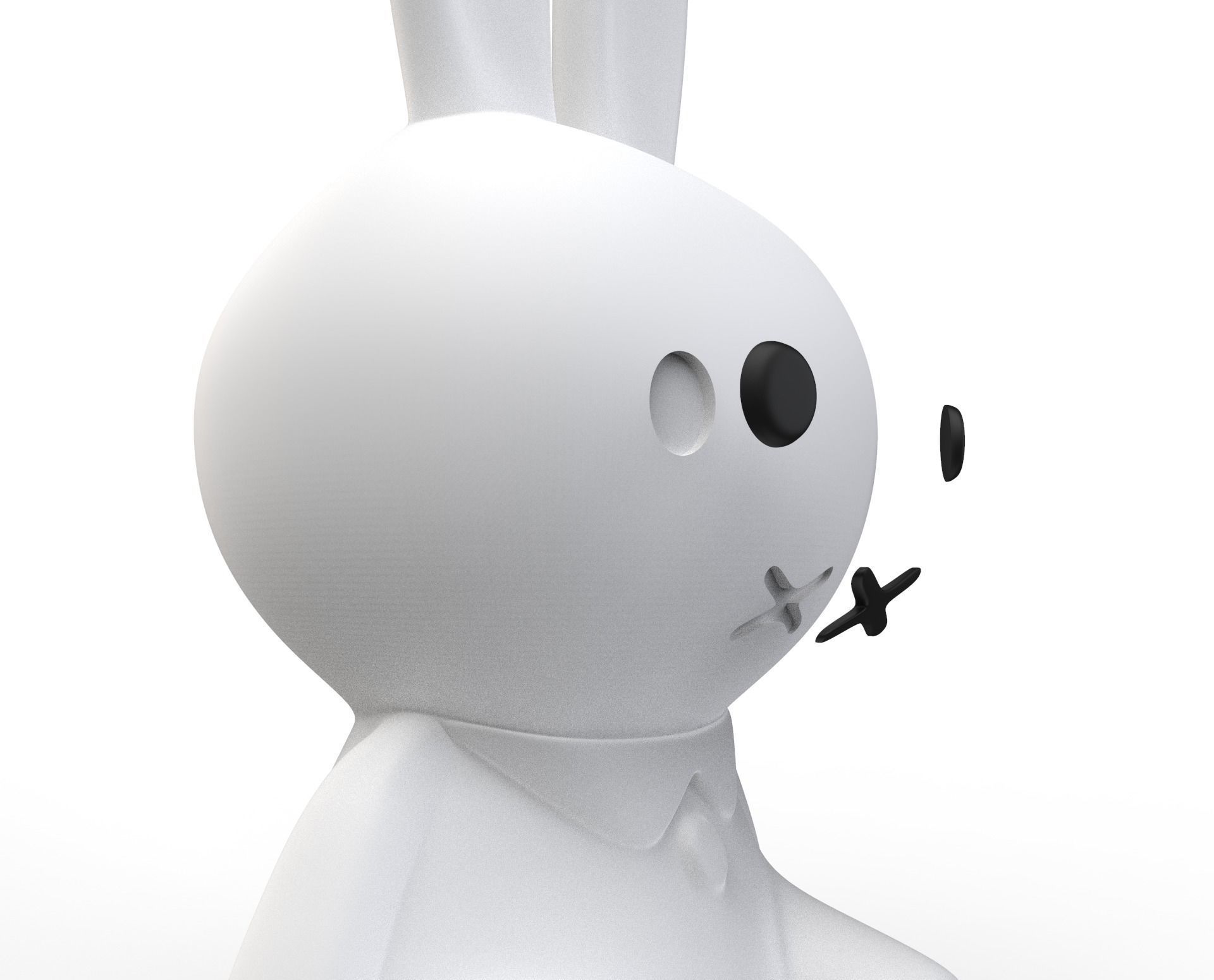 Bunny Miffy Lamp 3D print model_4