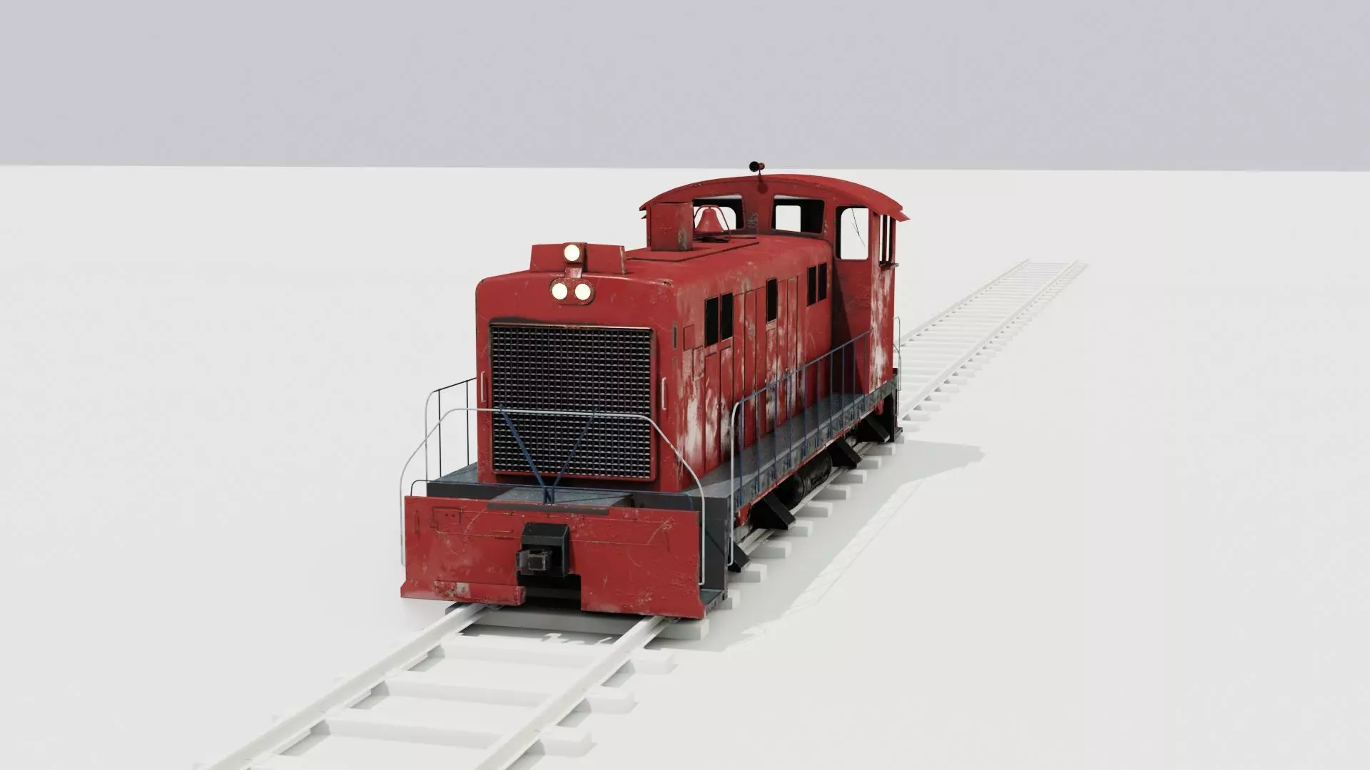 Diesel locomotive 3D model textures 4K PBR Low-poly 3D model_0