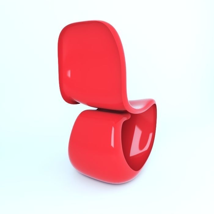 modern chair Free 3D model_2