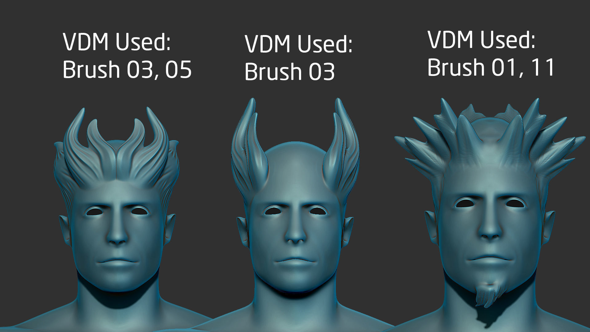 Zbrush - 20 Stylized Shapes VDM Brush 3D model_6
