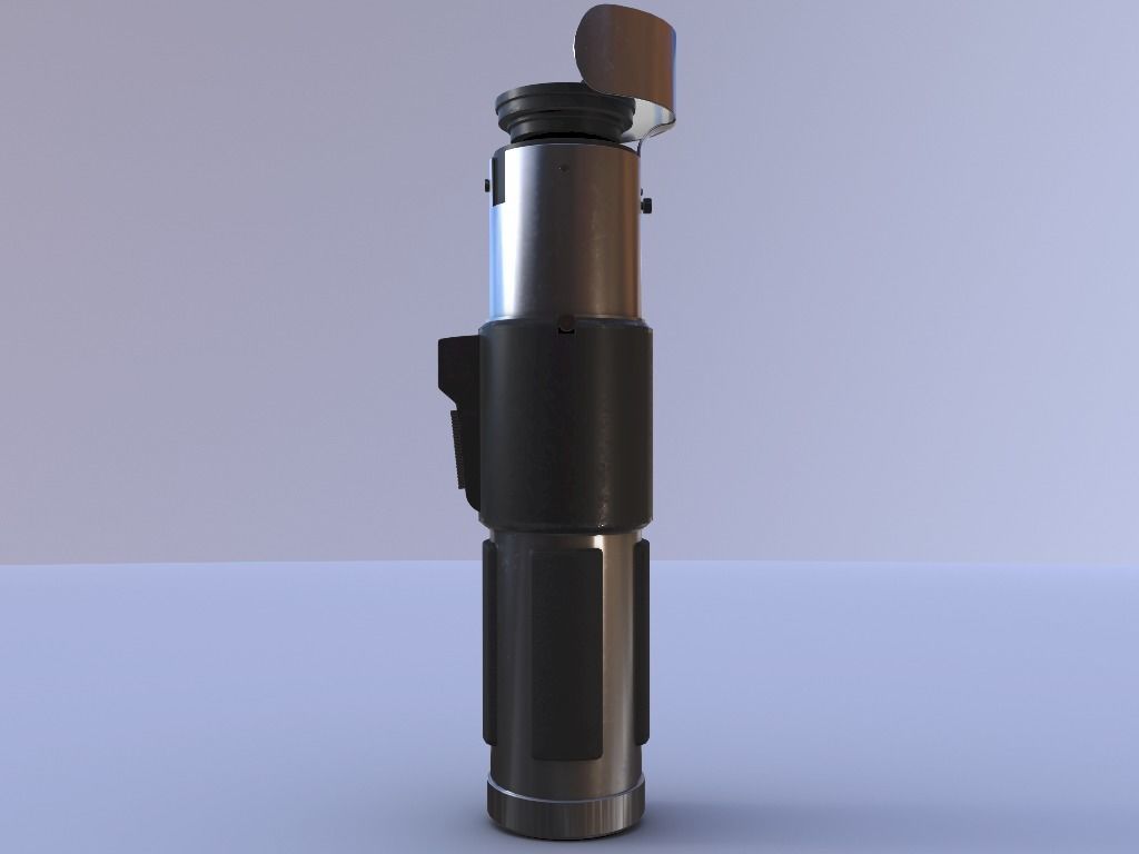 Yoda Lightsaber Low-poly 3D model_5