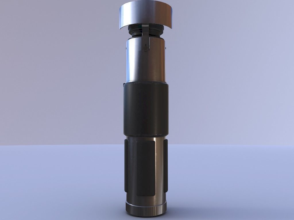 Yoda Lightsaber Low-poly 3D model_6