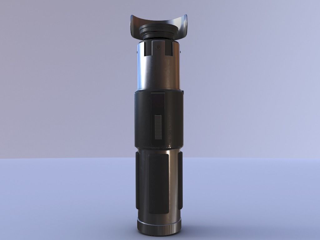 Yoda Lightsaber Low-poly 3D model_4