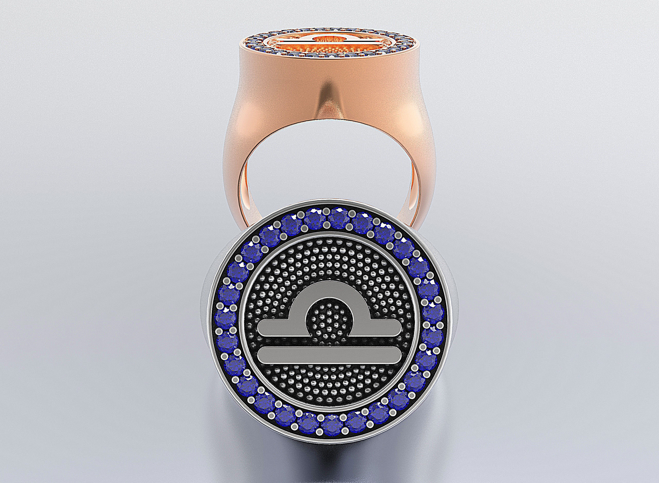 Zodiac Ring 3D print model_1