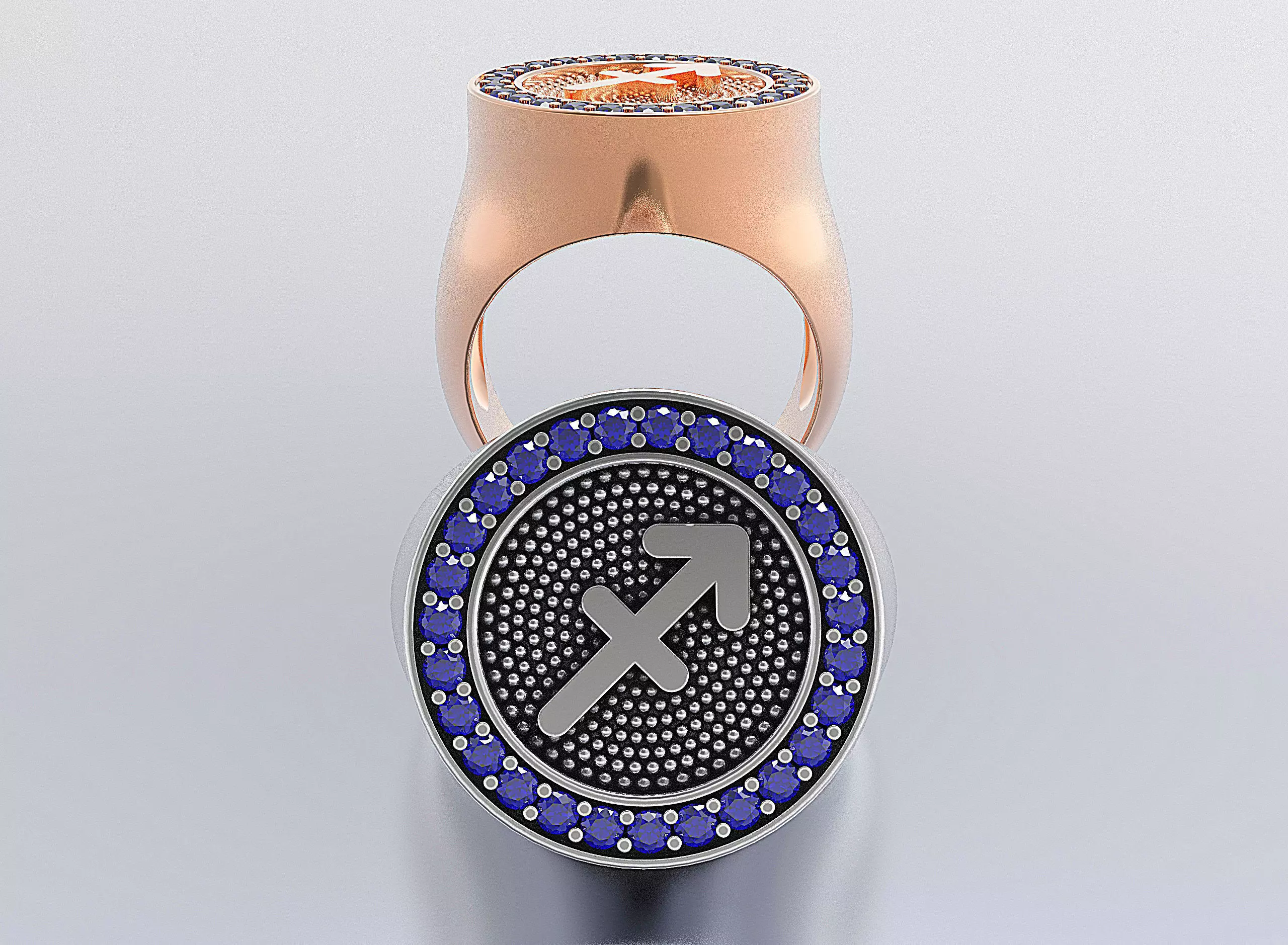 Zodiac Ring 3D print model_0