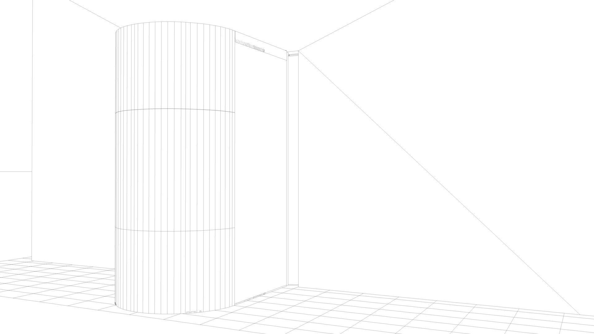 Adjustable and Rigged Elevator With Window 3D model_40