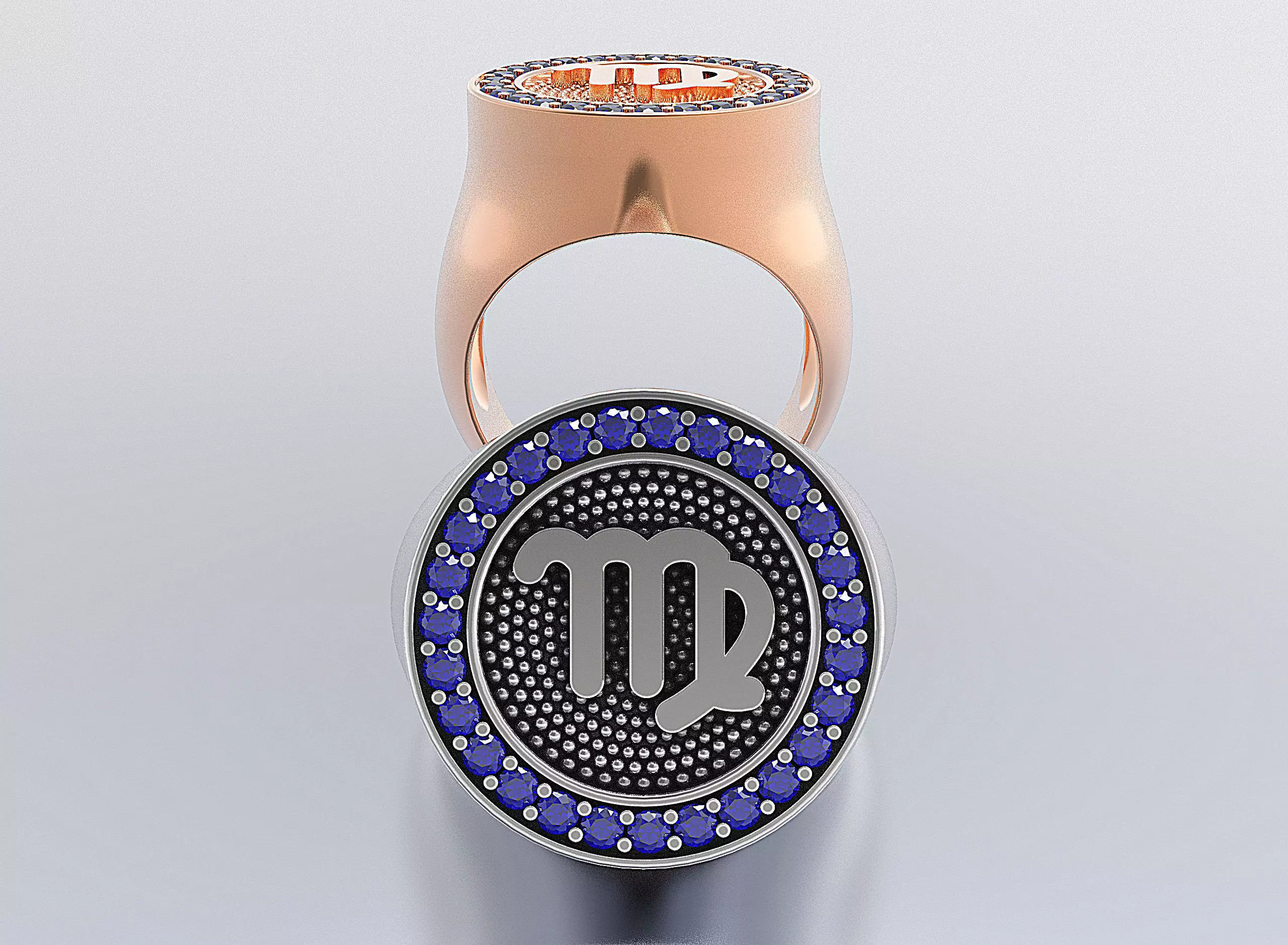 Zodiac Ring 3D print model_0