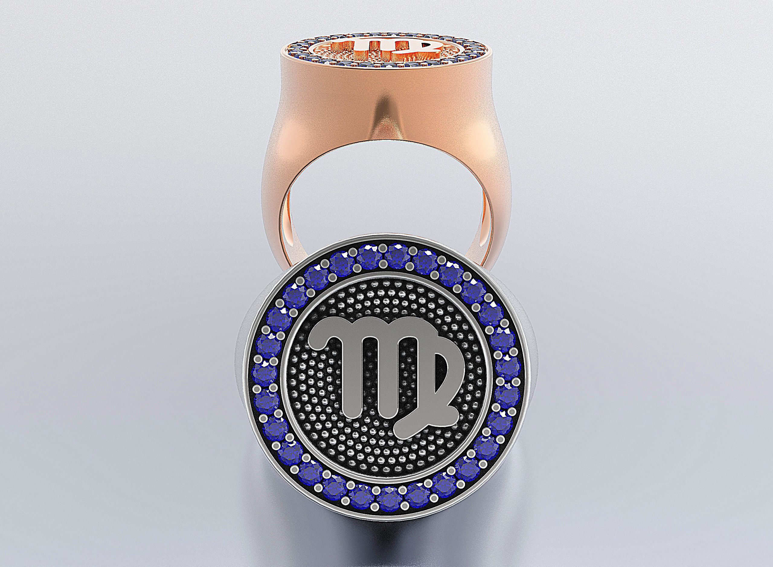 Zodiac Ring 3D print model_1