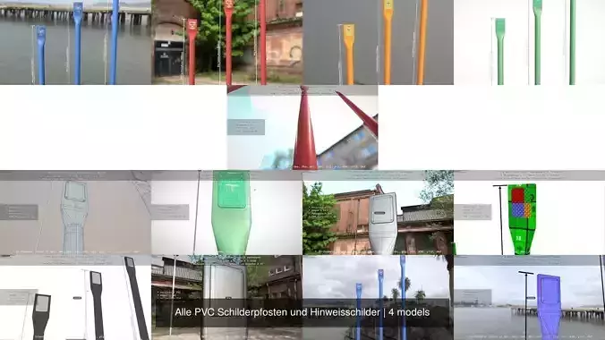 Alle PVC Schilderpfosten und Hinweisschilder