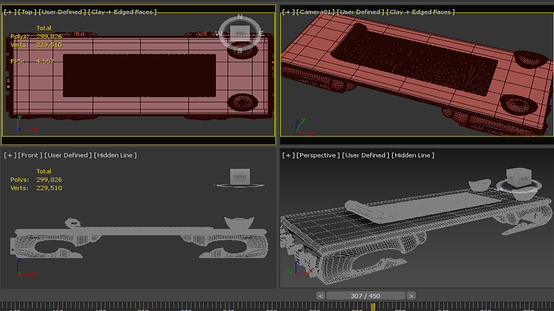 Chinese gold ingot with bamboo slip 3D model_7