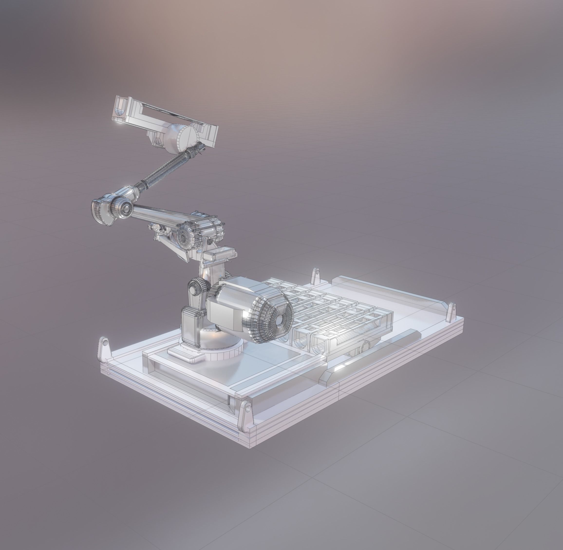 Robot Launcher Unit 3D model_6