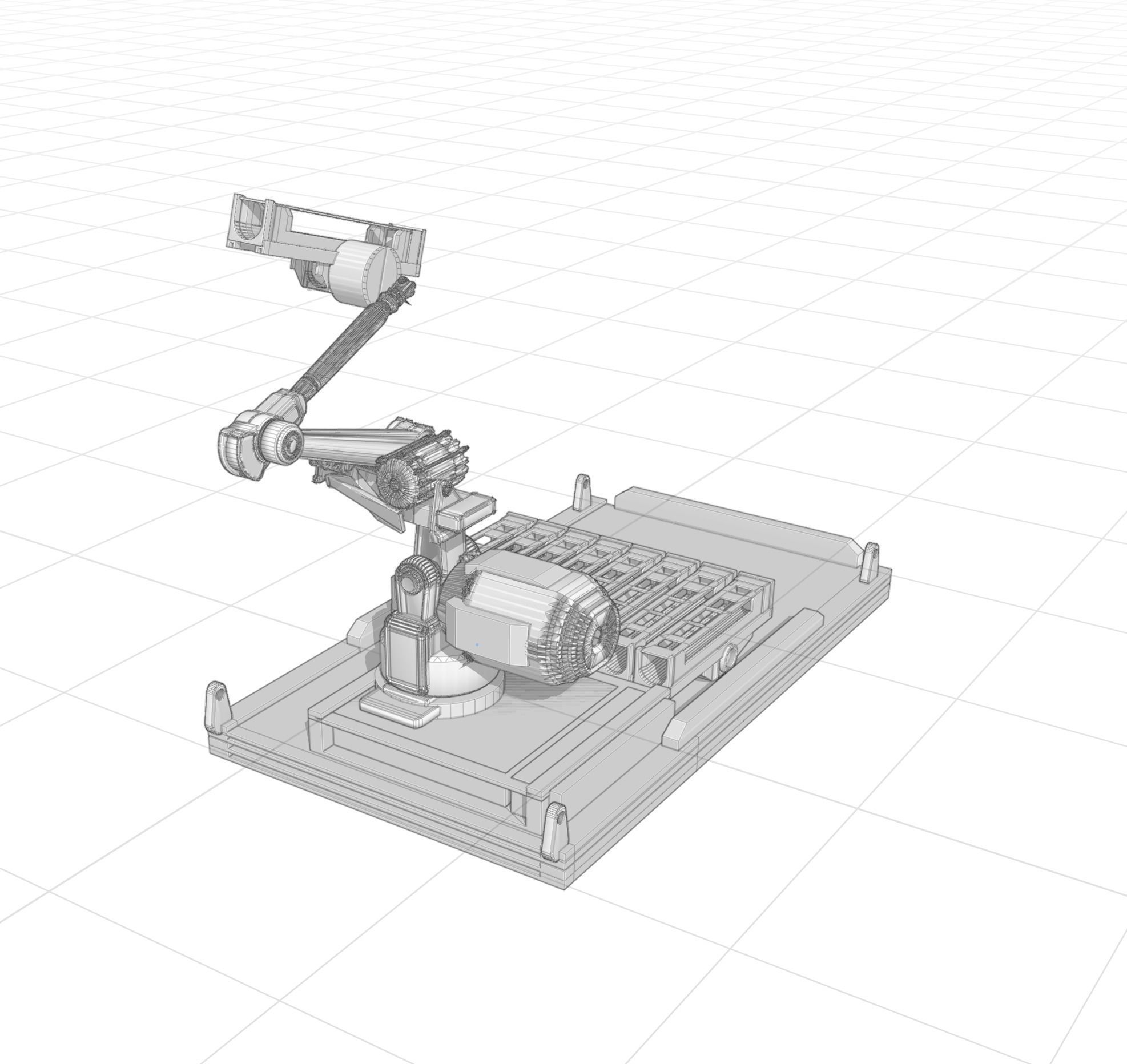 Robot Launcher Unit 3D model_7