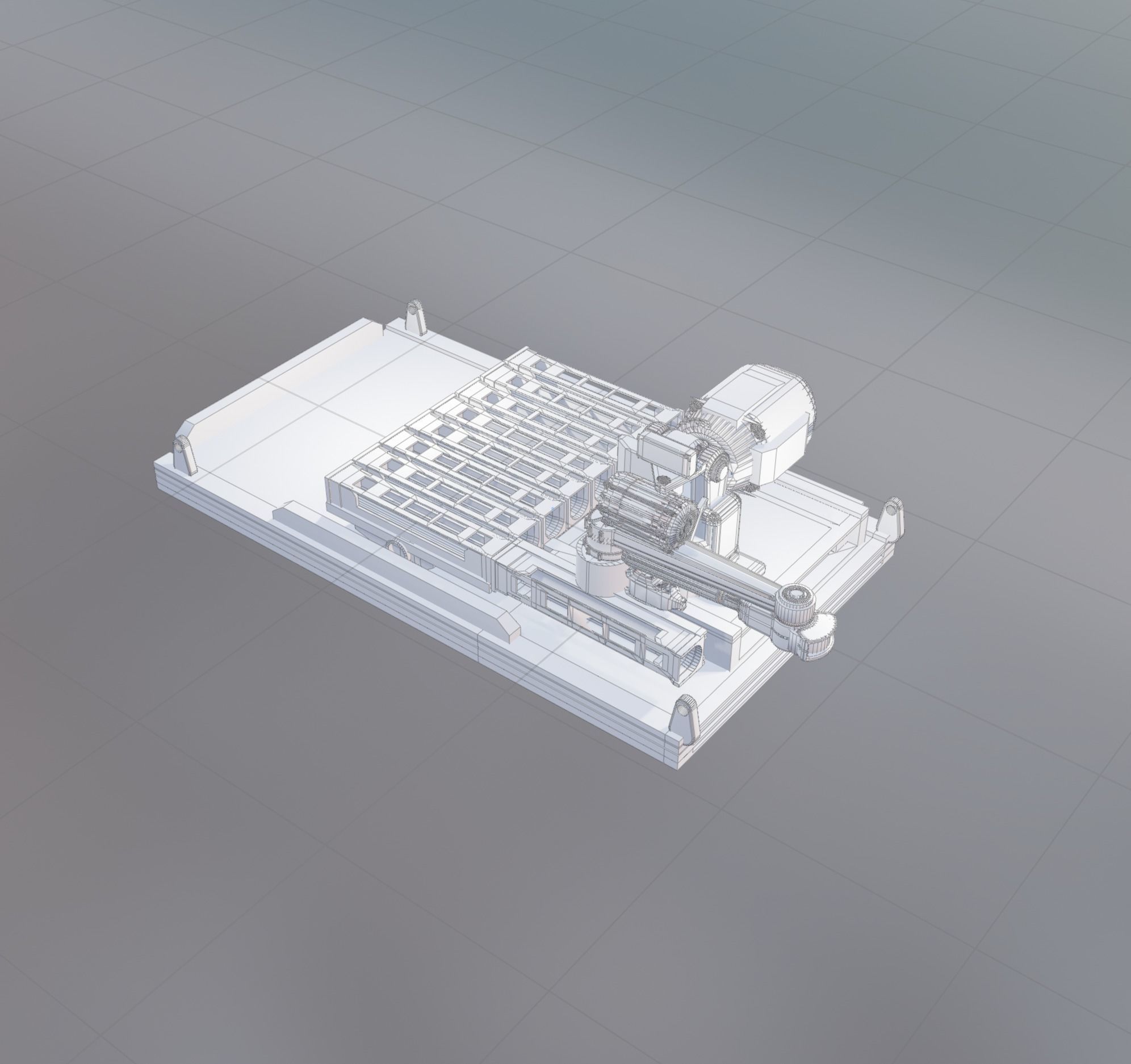 Robot Launcher Unit 3D model_3