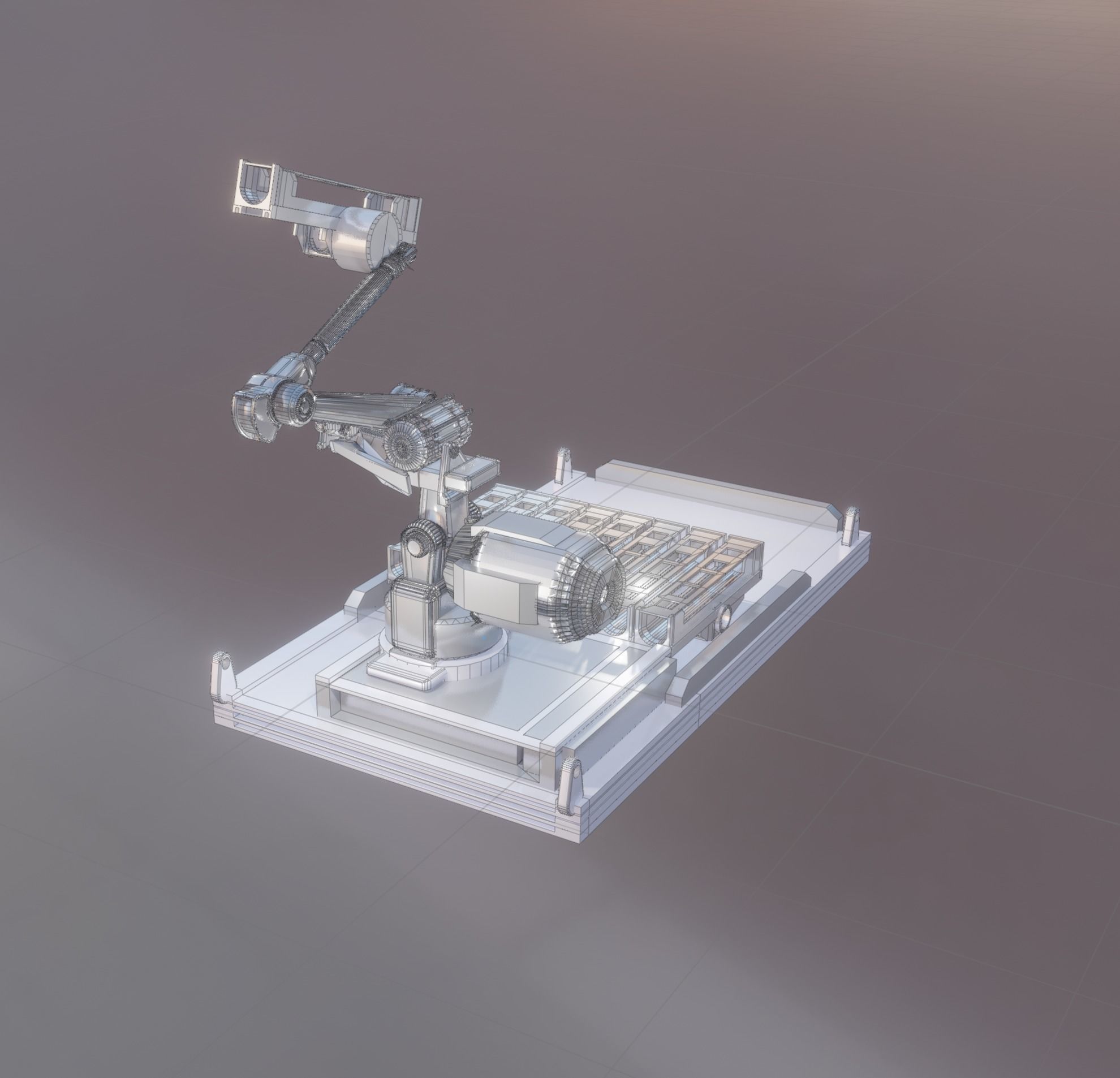 Robot Launcher Unit 3D model_2