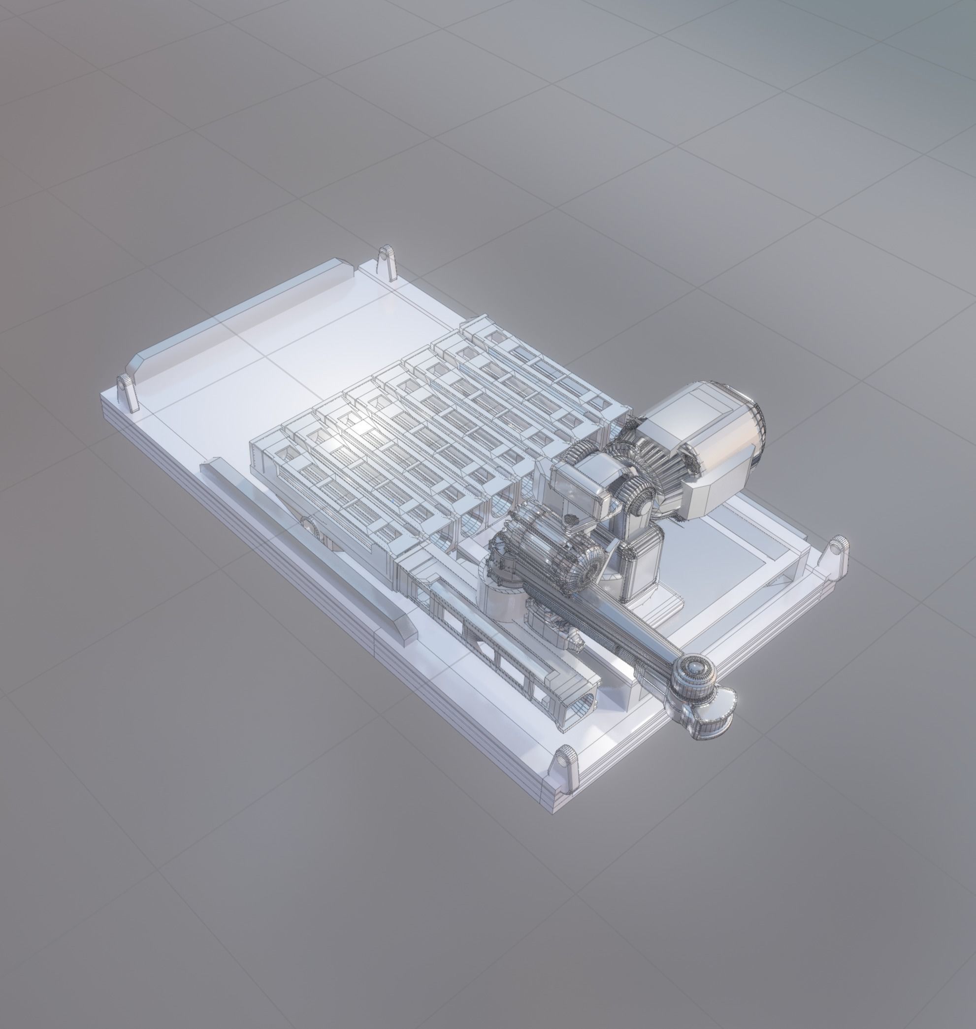 Robot Launcher Unit 3D model_1